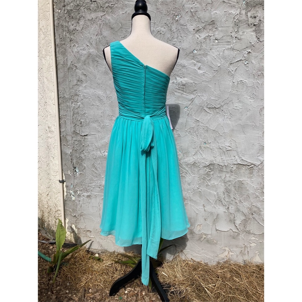 NWT Formal Sky Blue, One Shoulder Dress | Prom, Homecoming, Bridesmaid, Katrina - Picture 6 of 11
